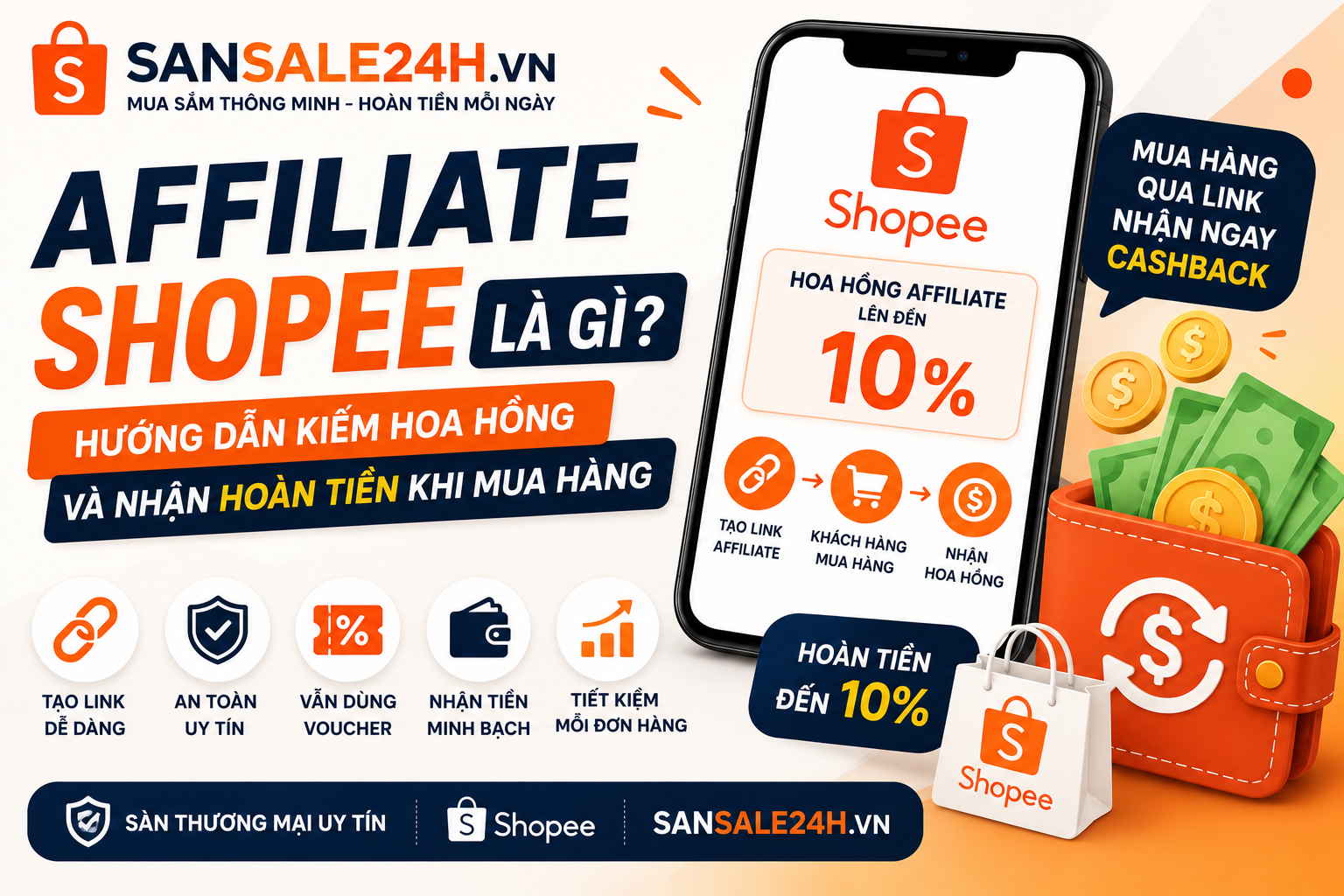 Affiliate Shopee Là Gì? Hướng Dẫn Kiếm Hoa Hồng Và Nhận Hoàn Tiền Khi Mua Hàng