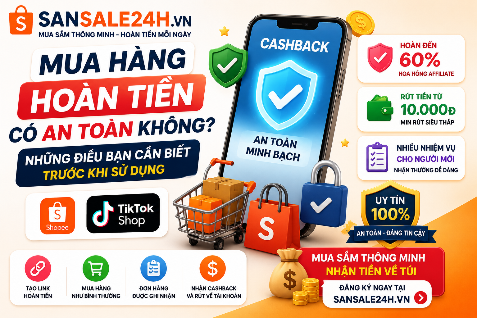 Mua Hàng Hoàn Tiền Có An Toàn Không? Những Điều Bạn Cần Biết Trước Khi Sử Dụng