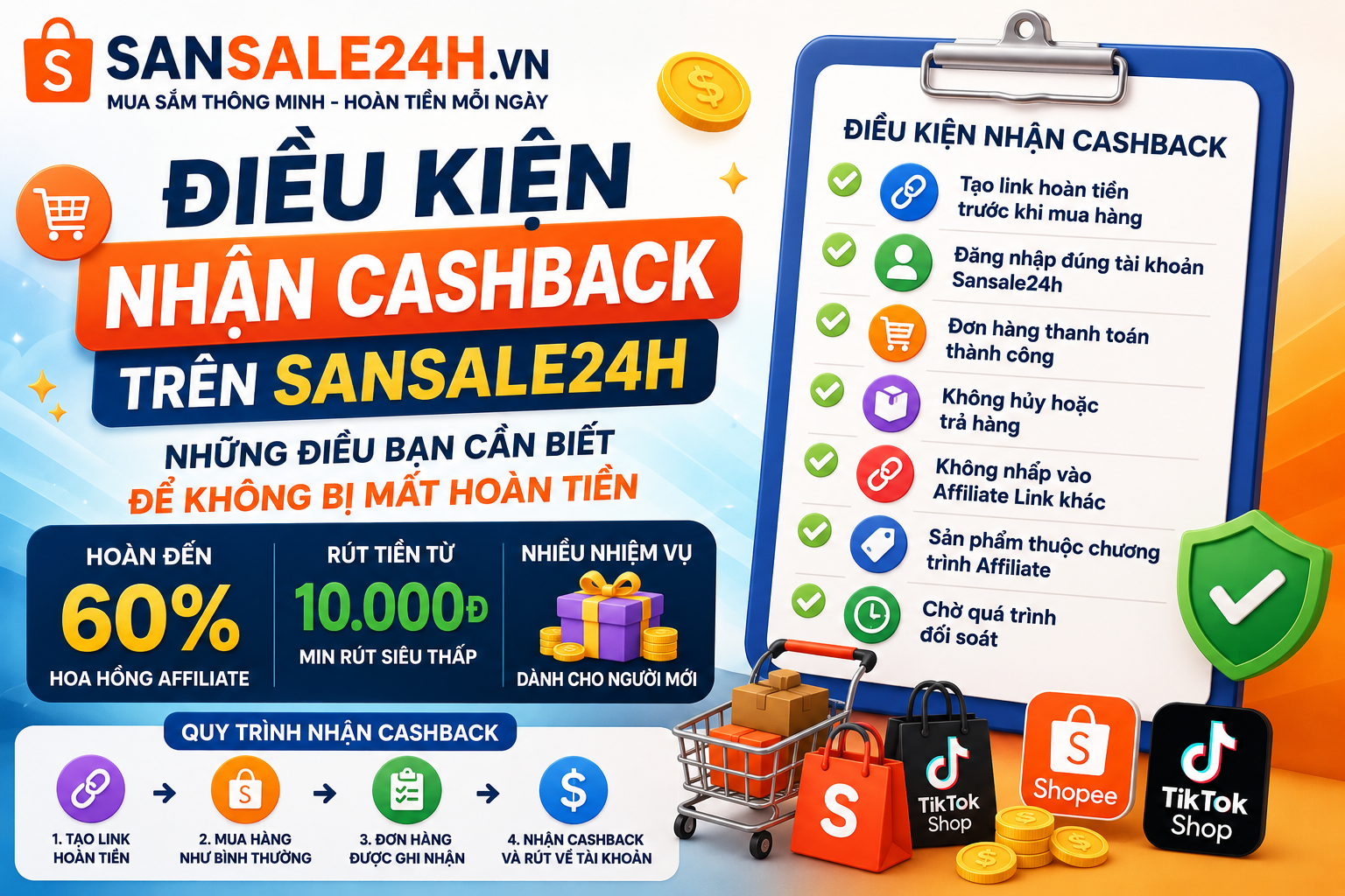 Điều Kiện Để Nhận Cashback Trên Sansale24h: Những Điều Bạn Cần Biết